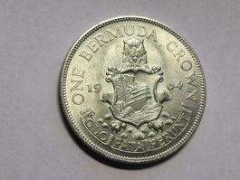 Bermuda 1 Crown 1964 Elisabeth II.silber