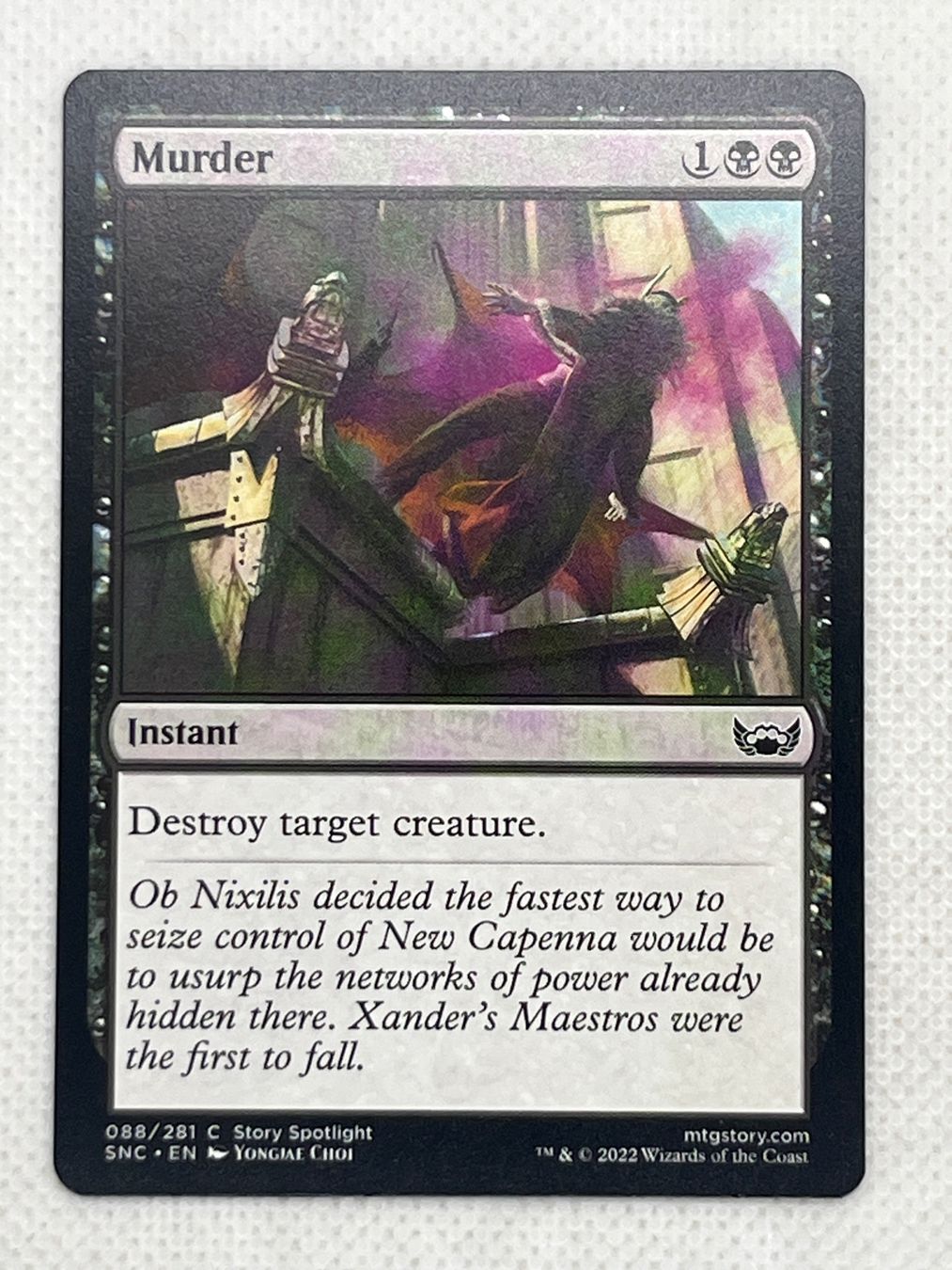 Magic The Gathering Carte collezionabili: Magic: The Gathering Karte "Murder" – Usato da Hinterkappelen venduto da Kim1992