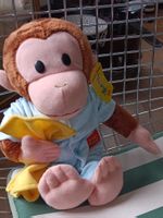 Plüschtier curious Georg Äffli mit Nuscheli, Top Zustand!