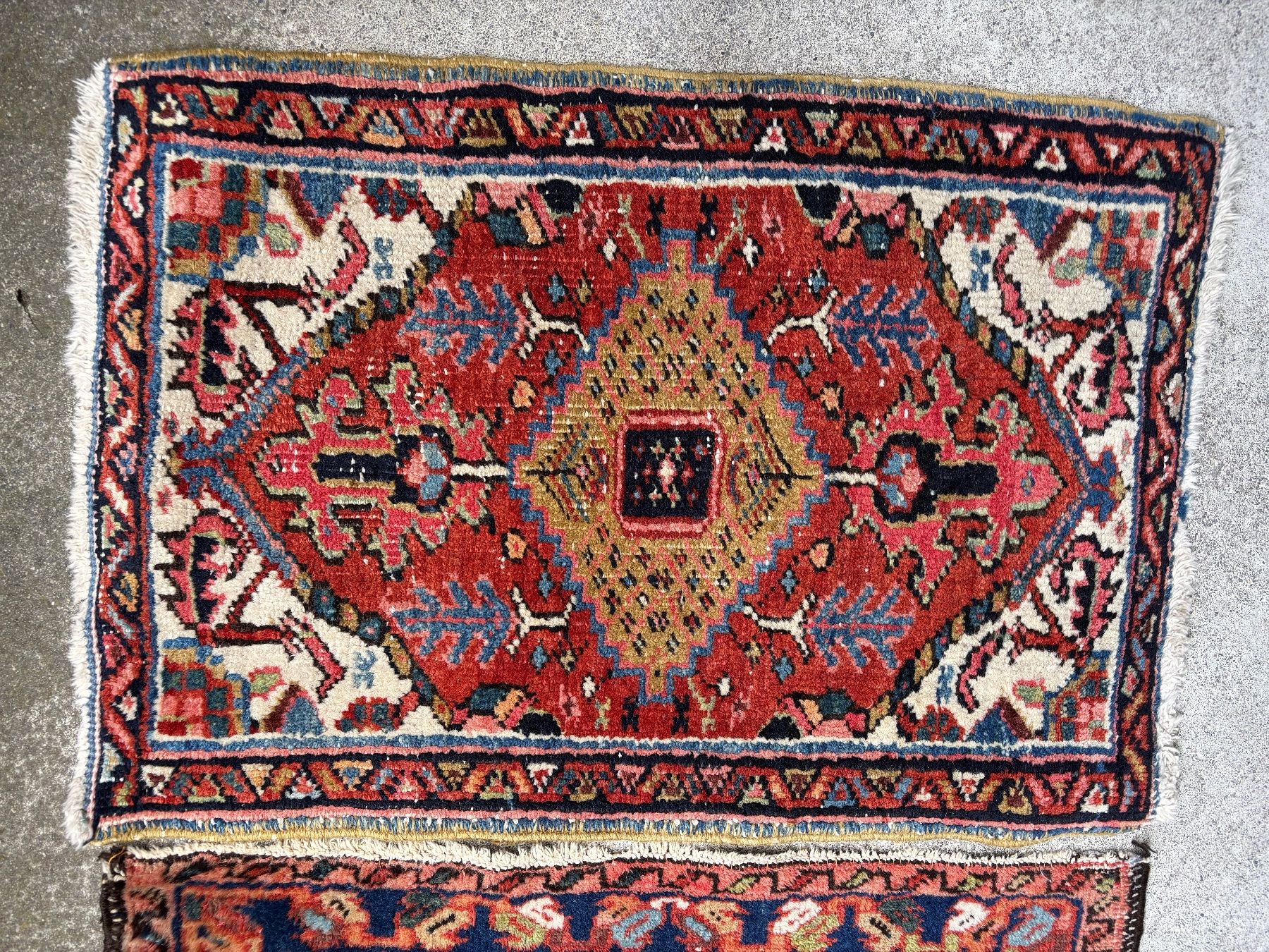 Tappeti: 2 kleine Orientteppiche Heriz? – Usato da rotkreuz venduto da baudisch 1