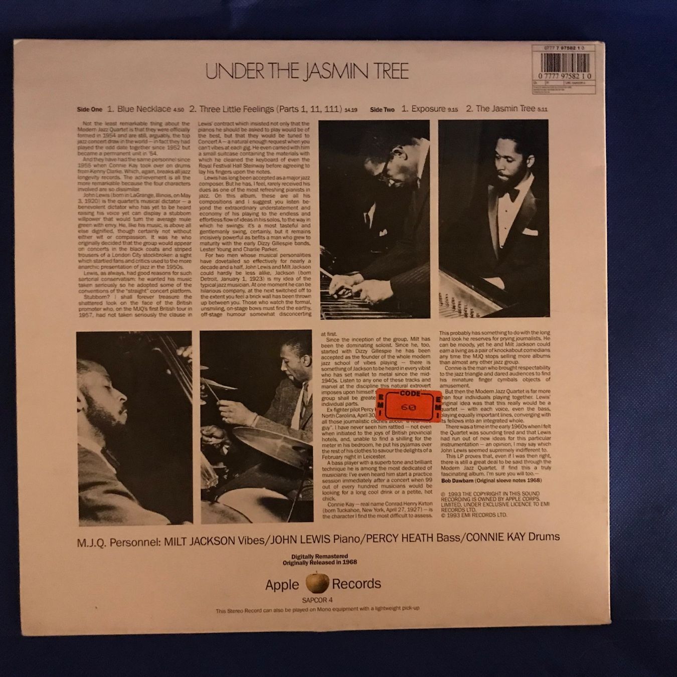 Schallplatten: The Modern Jazz Quartet - Under The Jasmin Tree – Gebraucht aus Aesch BL von BlueMusicRecords 1