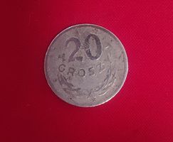 Polnische Münze 20 Groszy 1972 Jahrgang PRL