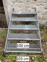 Scala in acciaio zincato