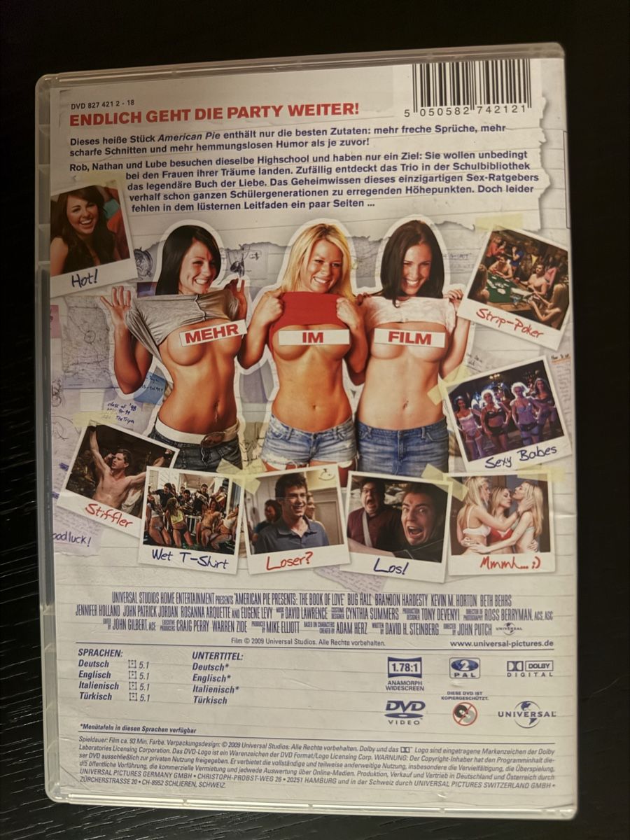 Tutti i DVDs: American Pie: Das Buch der Liebe DVD gebraucht – Usato da Lausen venduto da EisAmStiel94 1