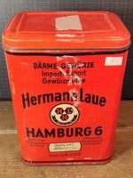 Wunderschöne antike Blechdose Herman Laue  Hamburg 6