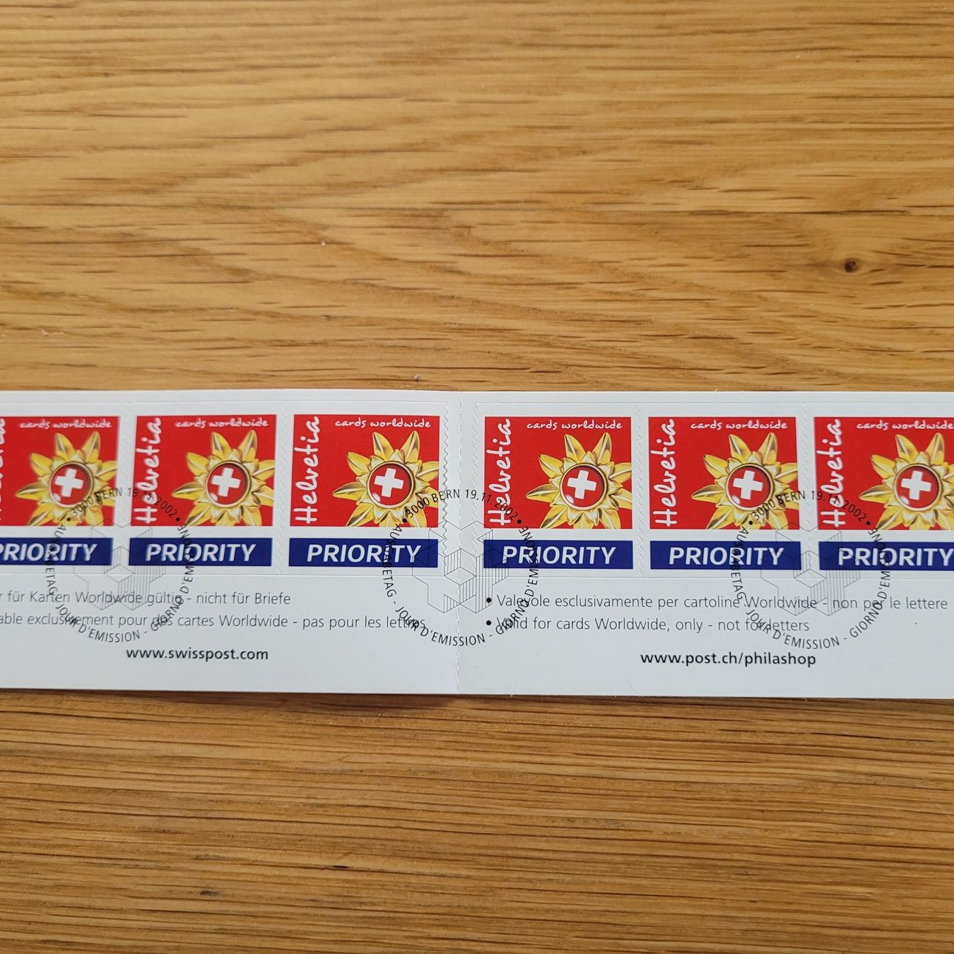 Alle Briefmarken: Carnet De Timbre /  Markenheftchen Bern 2002 – Gebraucht aus Biel/Bienne von Destockweb 1