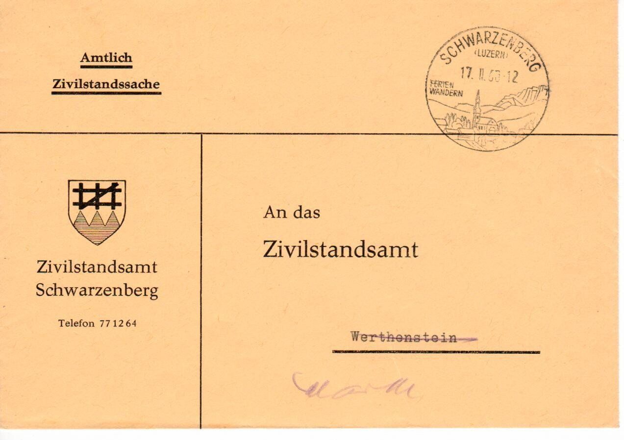 Tutti i francobolli: Briefe Schwarzenberg LU – Usato da Wolhusen venduto da Curver9