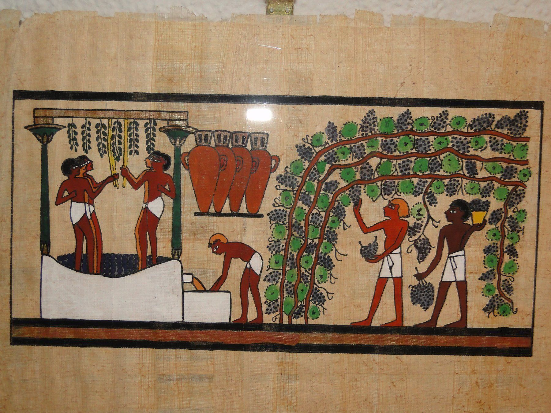 Posters & Illustrations: Originalpapyrus in Plexiglas 1980er – D'occasion à Emmenbrücke par Ulisse-22