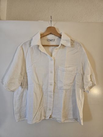 Marc O'Polo Denim Leinenhemd Weiss Grösse M
