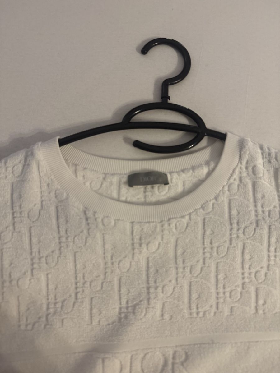 Dior T-shirt: Dior monogram frottee T-Shirt – Usato da Freienbach venduto da casciatoalessandro 1