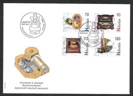 FDC Serie 901-904 Musikdosen + Automaten ET 10.9.1996