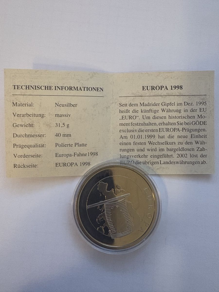 Alle Münzen: Europa 1998 neusilber  – Gebraucht aus Murten von Tzaugg 3