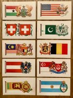 1967 - 10 Vintage FLAGS OF THE WORLD Sammelbilder England