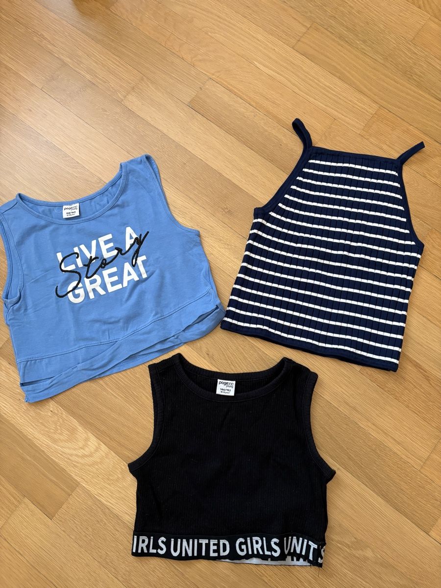 Lotti & Set di vestiti: 3er Set Tops Grösse ca. 146/158  – Usato da Küssnacht am Rigi venduto da icbicb