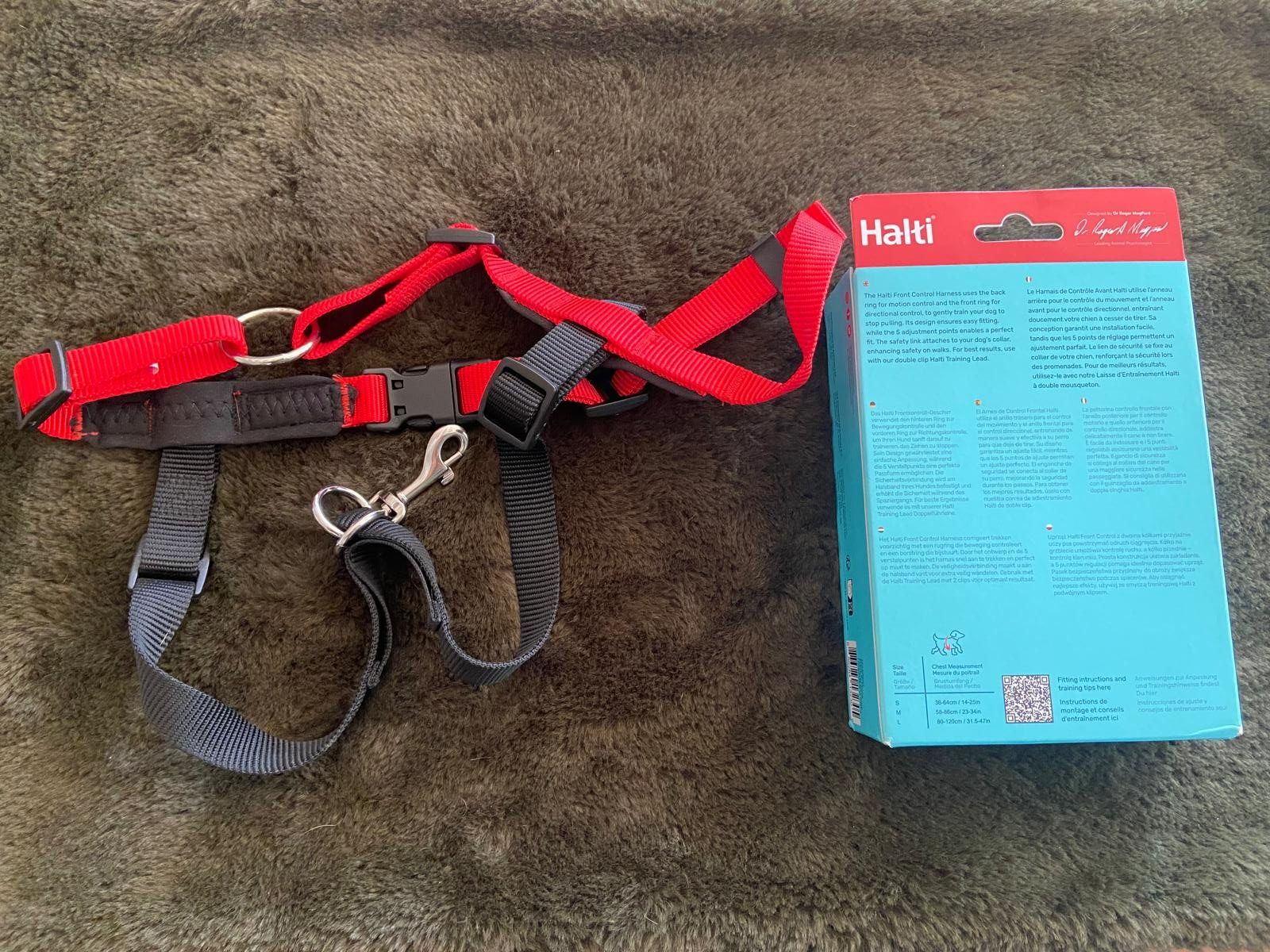 Leine & Halsband: Halti Train Front Control Harness, rot, Grösse M, neuwertig – Neu (gemäss Beschreibung) aus Lohn SH von Winter03 1