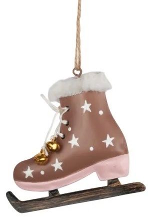 Tutte le decorazioni: Baumschmuck Schlittschuhe mit 2 Glöckchen Metall – Nuovo e nell'imballaggio originale da Basel venduto da Seifehuesli 3