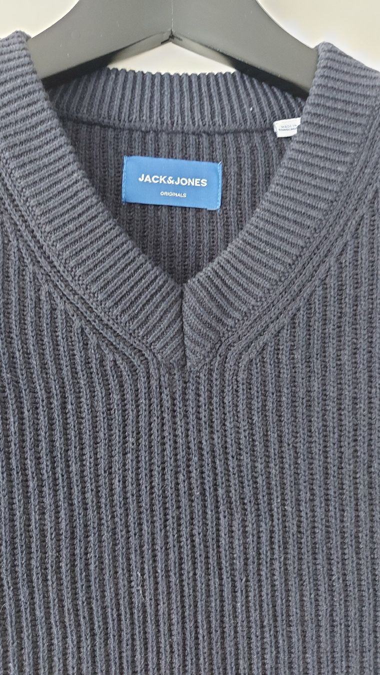 Gilet & Giacche: Jack&Jones Strickweste/Gilet/Pullunder, Dunkelblau,Gr. L/XL – Usato da Pfäffikon ZH venduto da siae 1