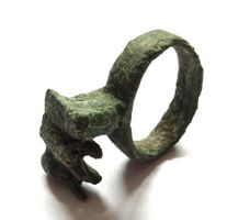 Roman bronze key ring (1st-2nd century AD)