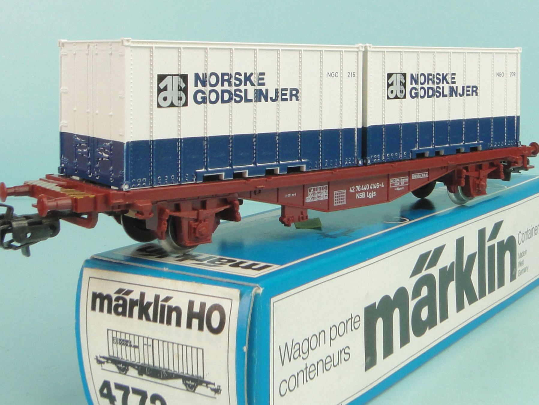 Märklin Modellini di ferrovie: Märklin 4772 NSB Norske Godslinjer – Nuovo (secondo la descrizione) da Bülach venduto da cann11