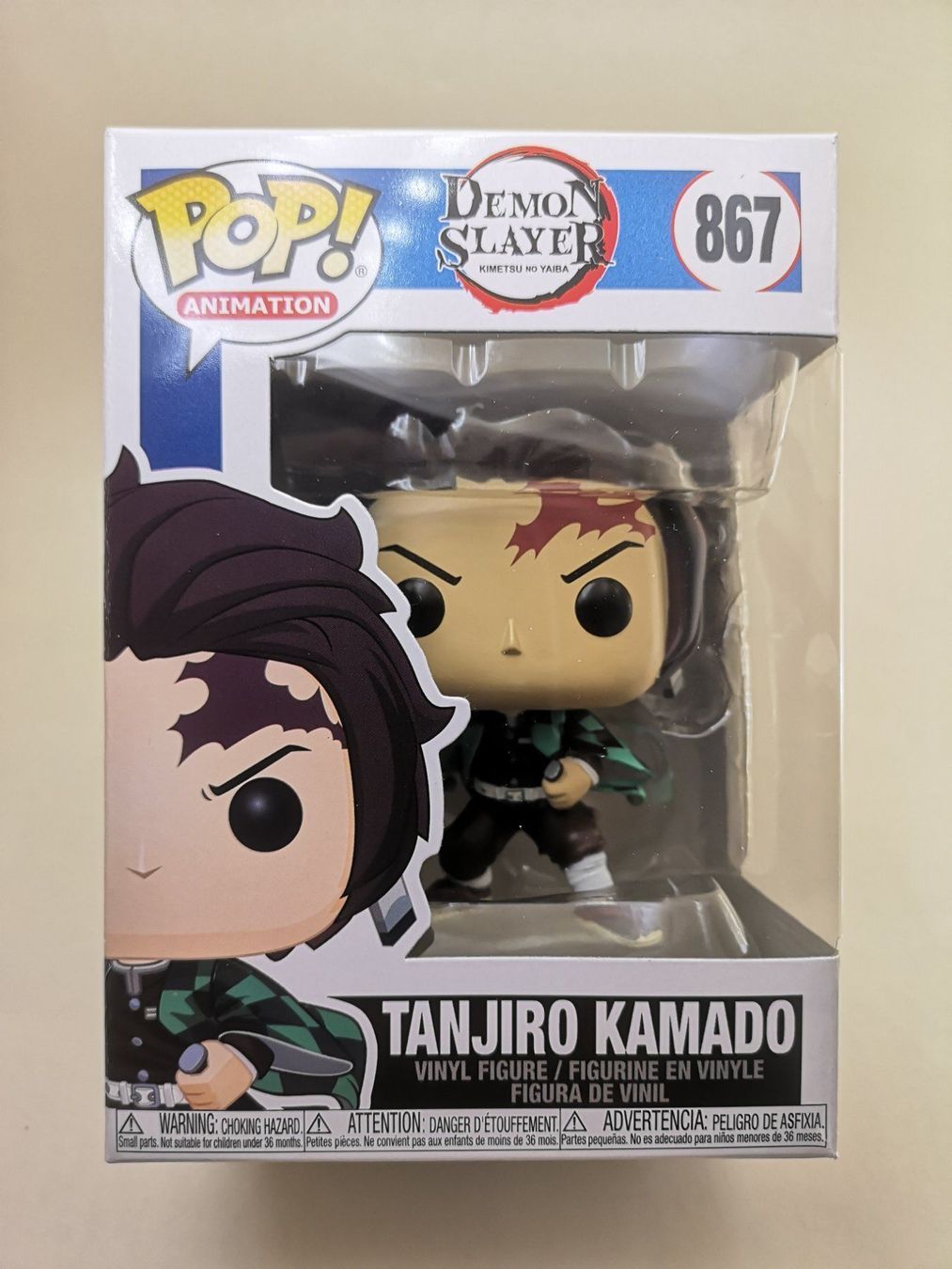 Funko Statuette: Funko Pop Tanjiro Kamado #867 – Nuovo e nell'imballaggio originale da Riehen venduto da _TheCollectorShop_
