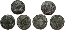 lot 3 römische münzen (4 Jhr n. Chr) : Constantine I, Licini