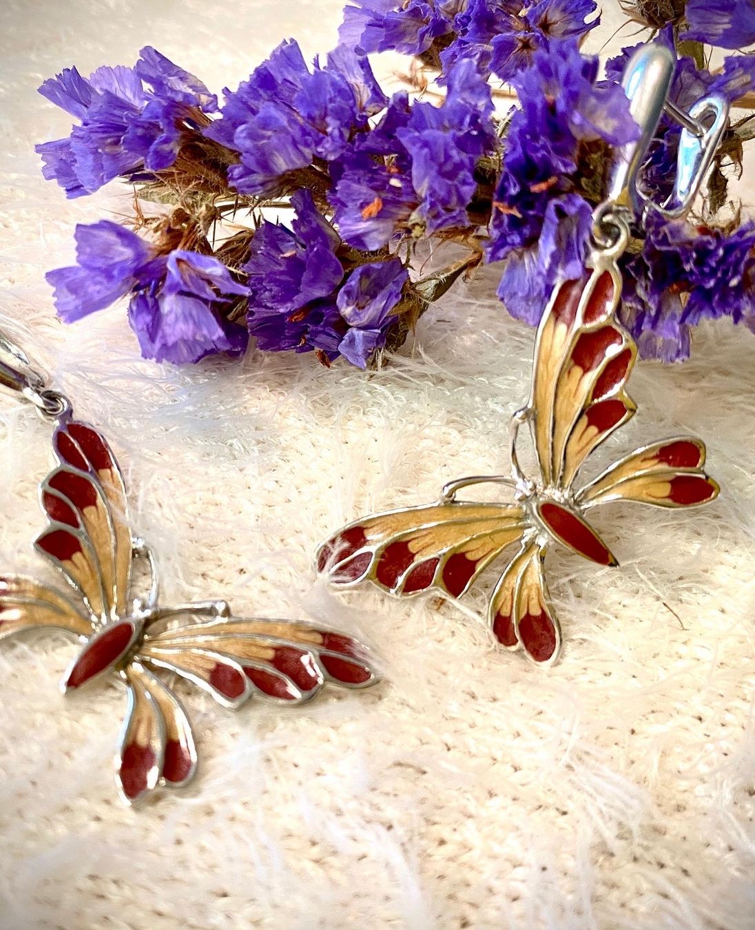 Ohrringe & -stecker: Ohrringe Enamel mit 925 Sterling Silver – Neu (gemäss Beschreibung) aus Zürich von LIBELLA13 1