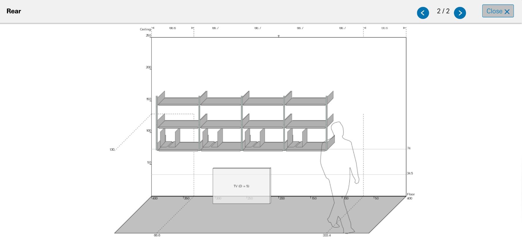 Vitsoe Scaffali: Vitsœ 606 Shelving System, Dieter Rams, 333cm, Silber – Usato da Bern venduto da jwu_vcs5 4