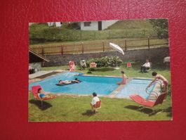Zernez Engadin Hotel Baer und Post Swimmingpool belebt