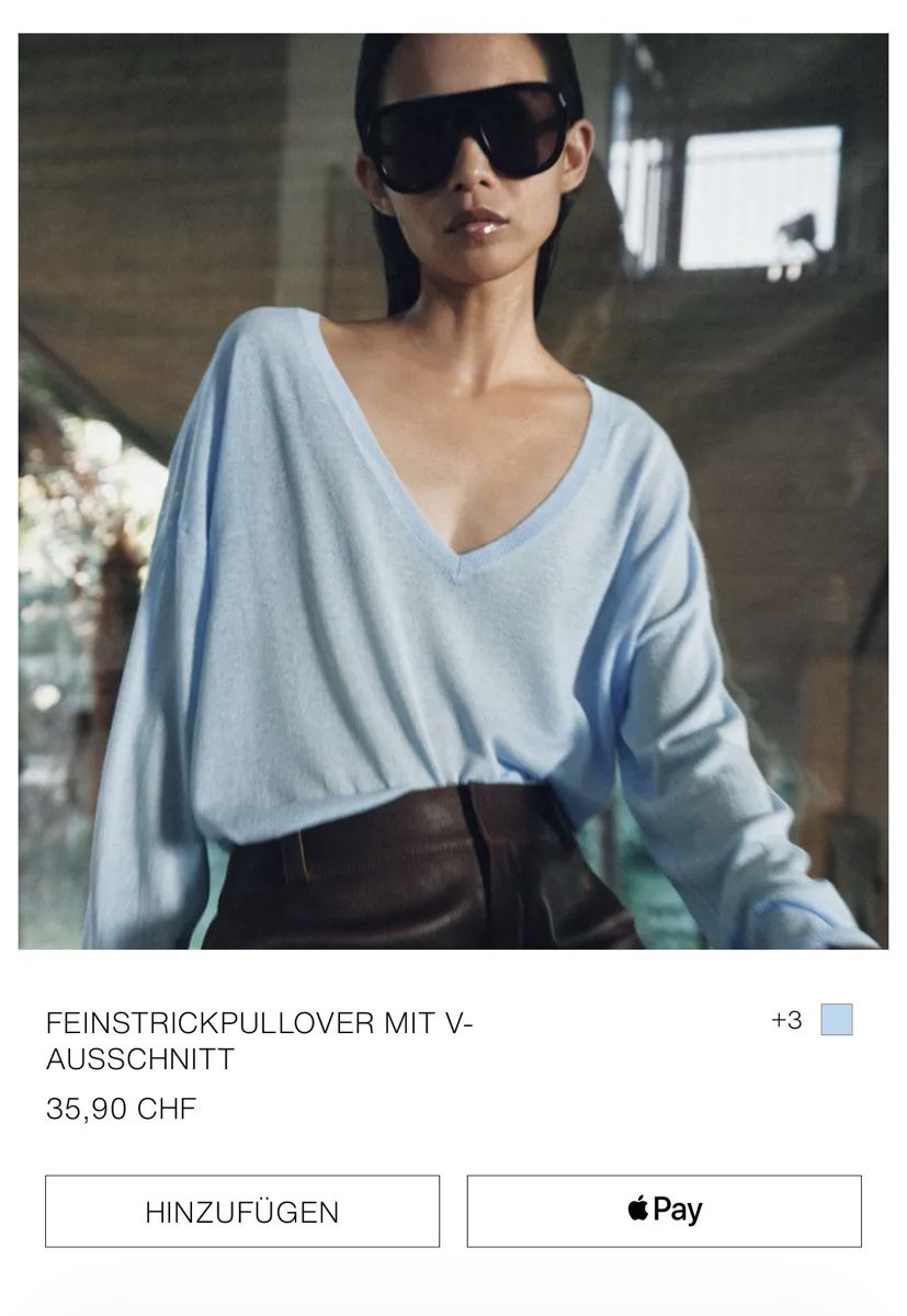 Zara Maglioni & Felpe: FEINSTRICKPULLOVER MIT V-AUSSCHNITT neu  – Nuovo e nell'imballaggio originale da Baar venduto da pat_sk76 2