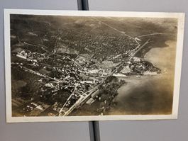 Photo Flieger Karte / Cham aus 800m Flughöhe ca. 1930