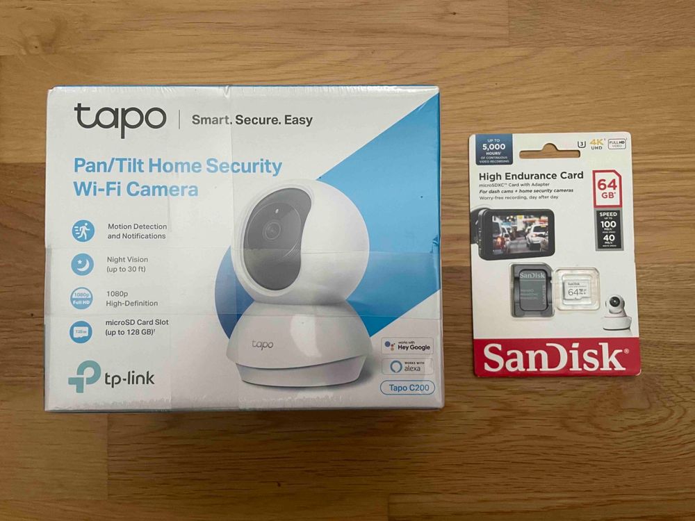 TPLINK TAPO C200 Wifi Camera *NEW* + 64GB SD CARD Kaufen auf Ricardo