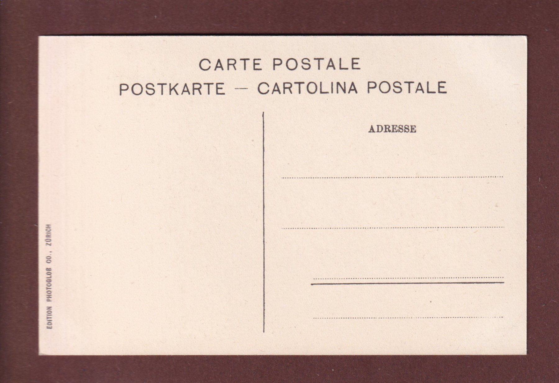 Cartoline postali: WENGEN - Blick auf Breithorn – Usato da Pully venduto da nicecards 1