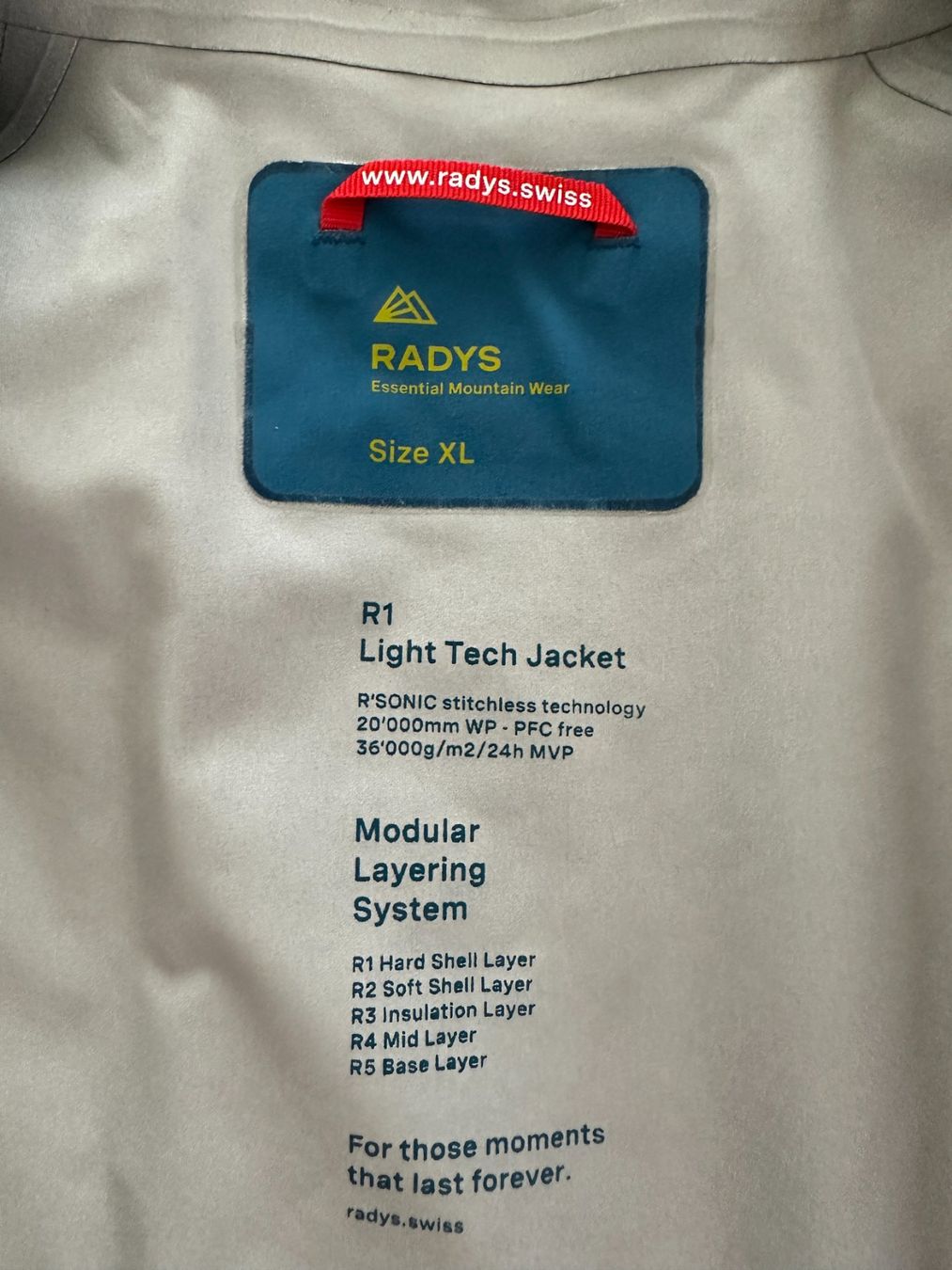 Radys Giacche: Radys R1 Light Tech Jacket XL – Usato da Oberkirch LU venduto da morpheus06 3