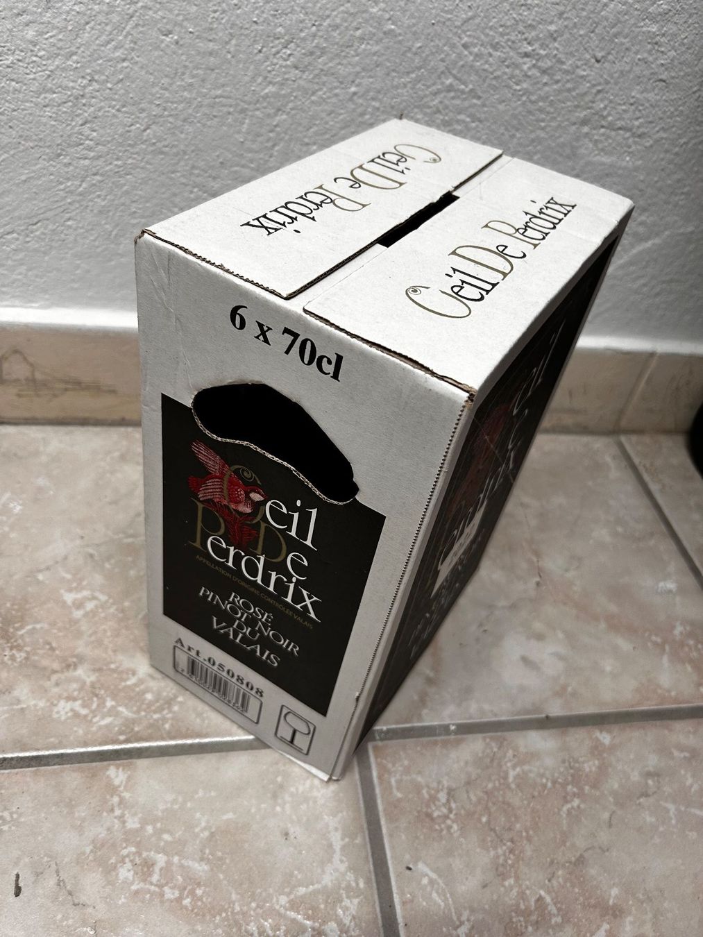 Wein: Oeil de Perdrix Rosé, 6 Fl. Karton 2022 – Gebraucht aus Basel von BAD-1 1