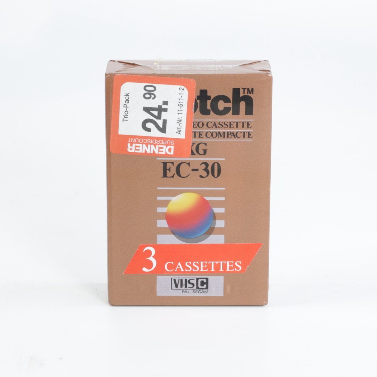 Cassette vuote: 4 x cassettes VHS-C Scotch EC-30 - NEUVES – Nuovo e nell'imballaggio originale da Biel-Bienne venduto da monsieur_jelmoli