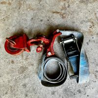 Spanngurten Set mit Umlenkrolle zum Bäume fixieren
