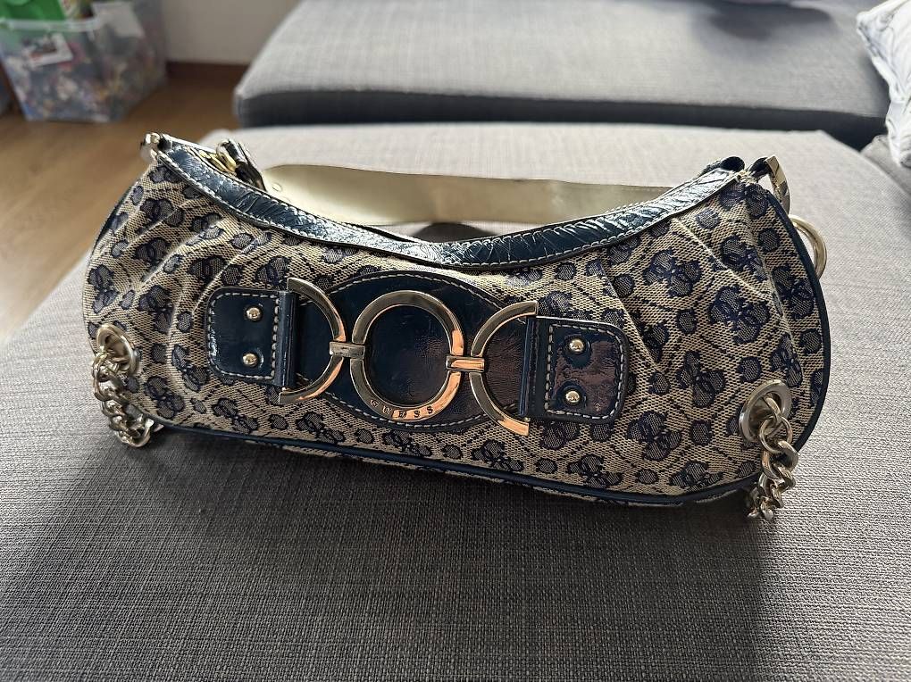 Borse da donna: Handtasche GUESS Blue in Cotton – Usato da Luzern venduto da tobi19823