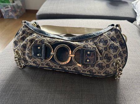 Handtasche GUESS Blue in Cotton