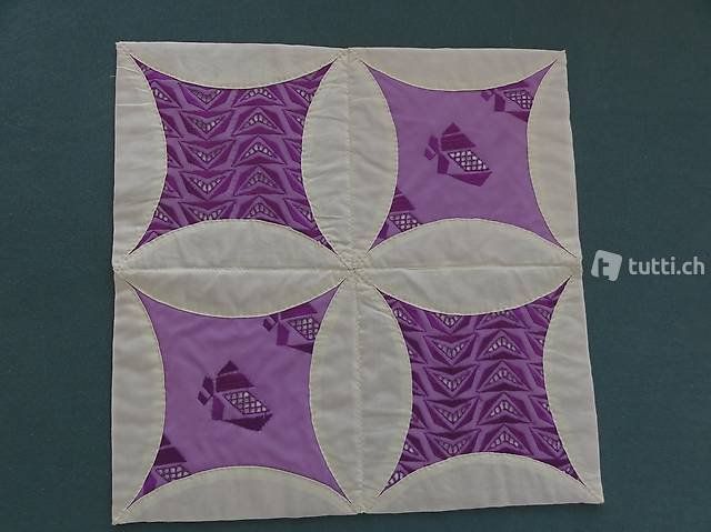 Tessuti: Patchwork - Quilt lila/beige – Nuovo (secondo la descrizione) da Abtwil SG venduto da Yazu02