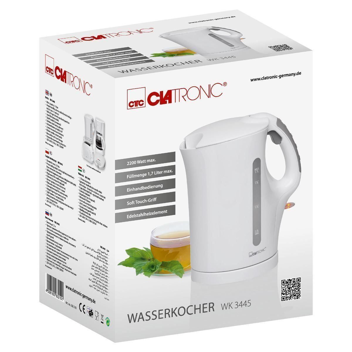 Bouilloires électriques: Wasserkocher WK 3445, weiss – Neuf avec emballage d'origine à St. Gallen par cointec 7