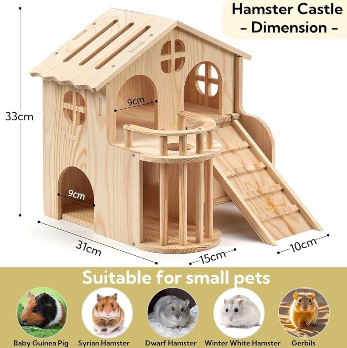 Articoli in legno: Hamsterhaus Holz, Orginalverpackt – Nuovo e nell'imballaggio originale da Dielsdorf venduto da Gold_Junge 1