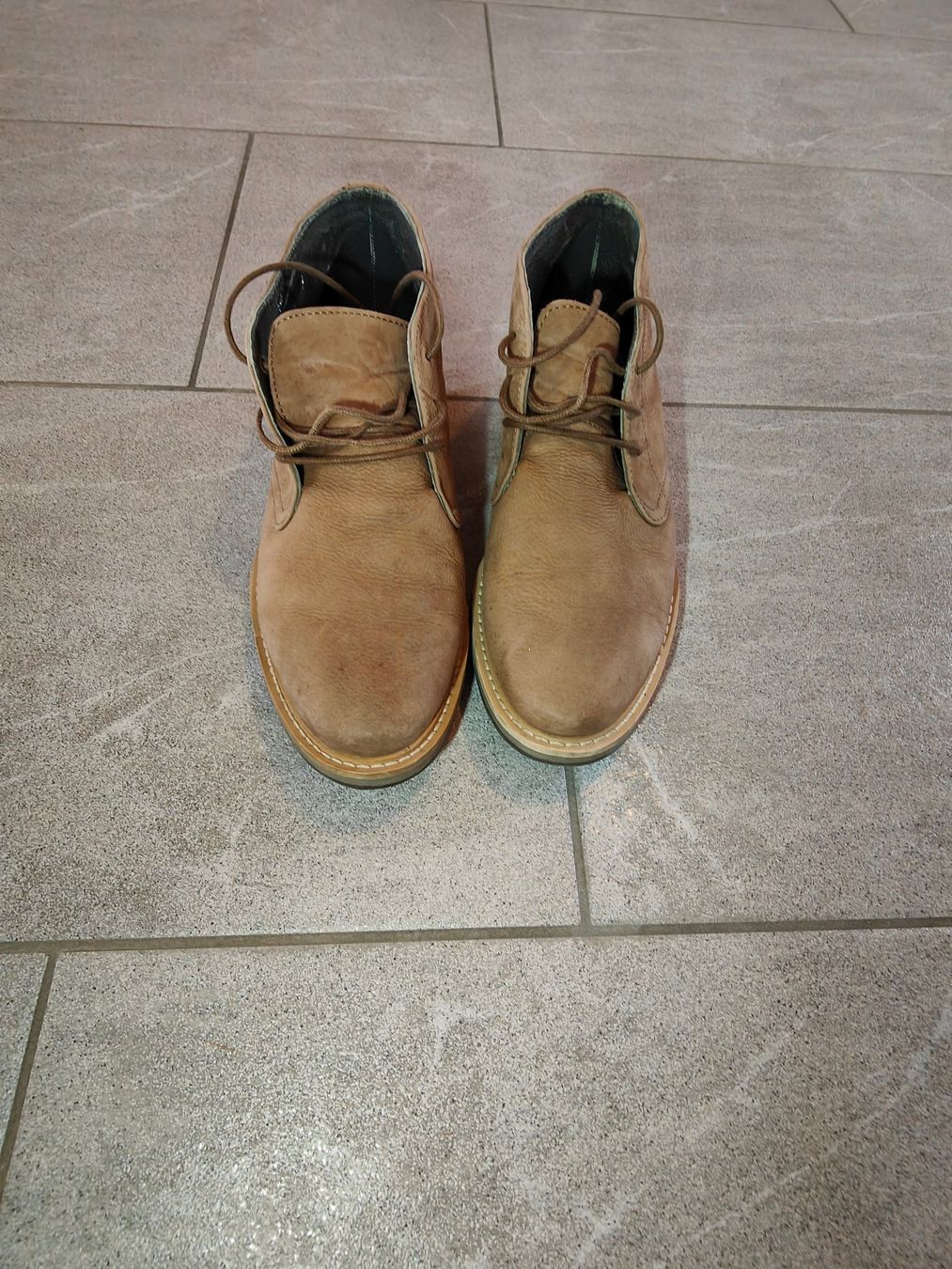 Scarpe da uomo: Eleganter halbhoher Lederschuh von Frank Wright, Gr. 40 – Usato da Mels venduto da velo-city