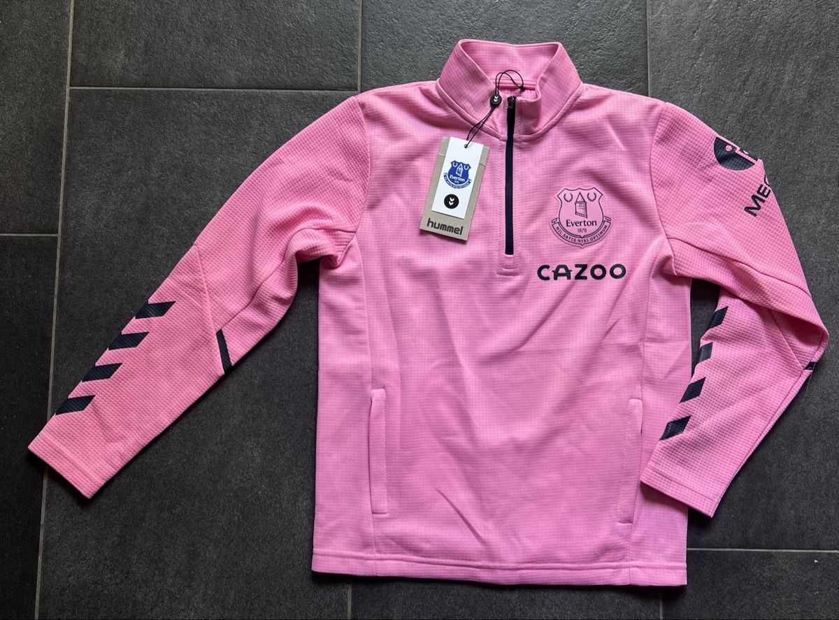 Scarpe, pantaloni & magliette da ginnastica: Everton Trainingspullover, Kinder, Gr. 128, Neu mit Etikett – Nuovo (secondo la descrizione) da Wil / ZH venduto da Fellow16