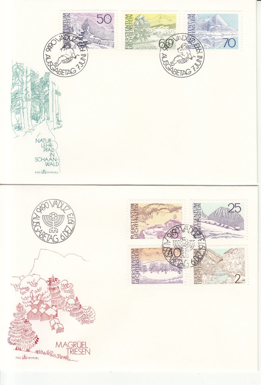 Tutti i francobolli: LBK 511 - 525 FDC – Usato da Bürglen TG venduto da StampGraf 2