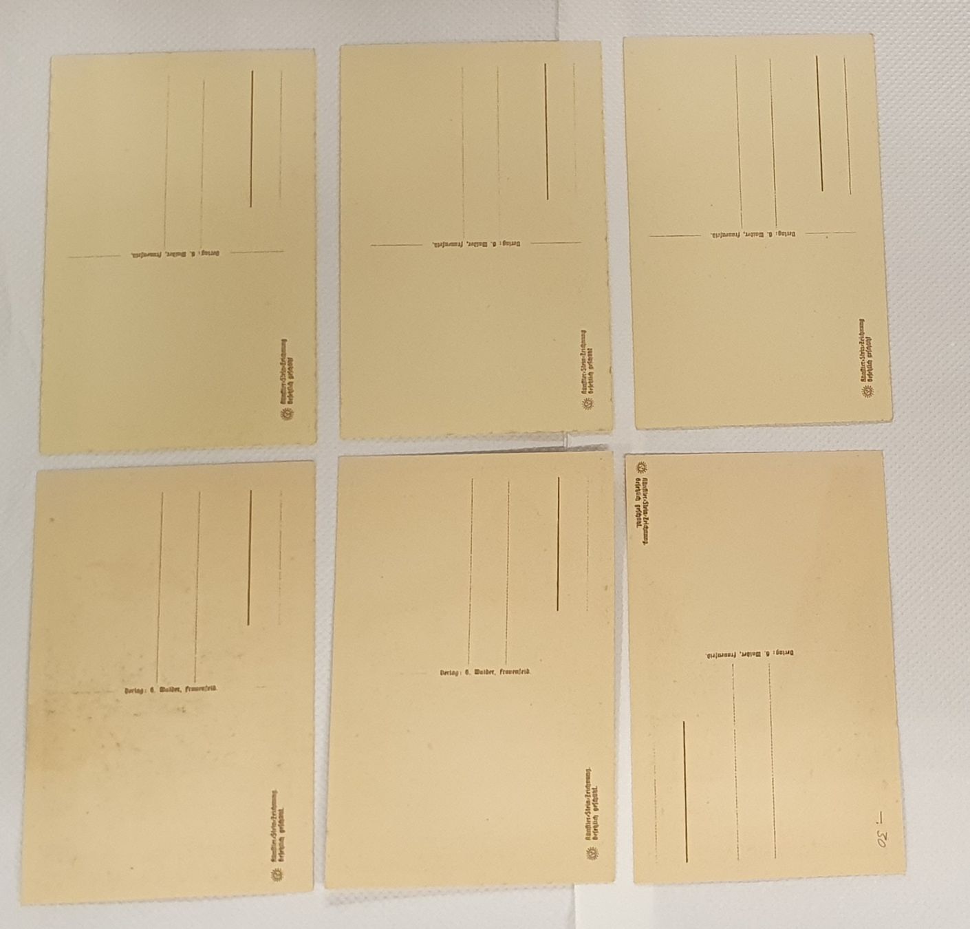 Cartoline postali: Frauenfeld  - 6 Künstler-Stein-Zeichnungen – Usato da Kreuzlingen venduto da Rschweiz1 1