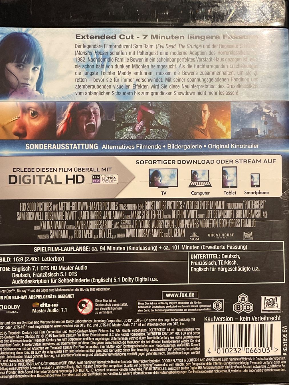 Tutti i DVDs: Poltergeist - Extended Cut  (2015) – Nuovo (secondo la descrizione) da Waldenburg venduto da Gonzo8 1
