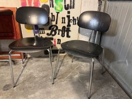 2 Vintage Design-Stapelstühle Modell 118 Kleinkopf klassiker