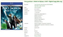 Percy Jackson - Diebe im Olymp (Blu-Ray + DVD)