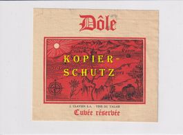 Etikette - Dôle (Cuvée réservée) /bd