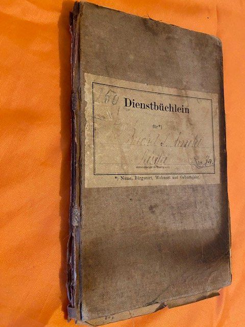 Documenti: 2 X DIENSTBÜCHLEIN 1890 / 1903  CH ARMEE – Difettoso da Chur venduto da silbermon 1
